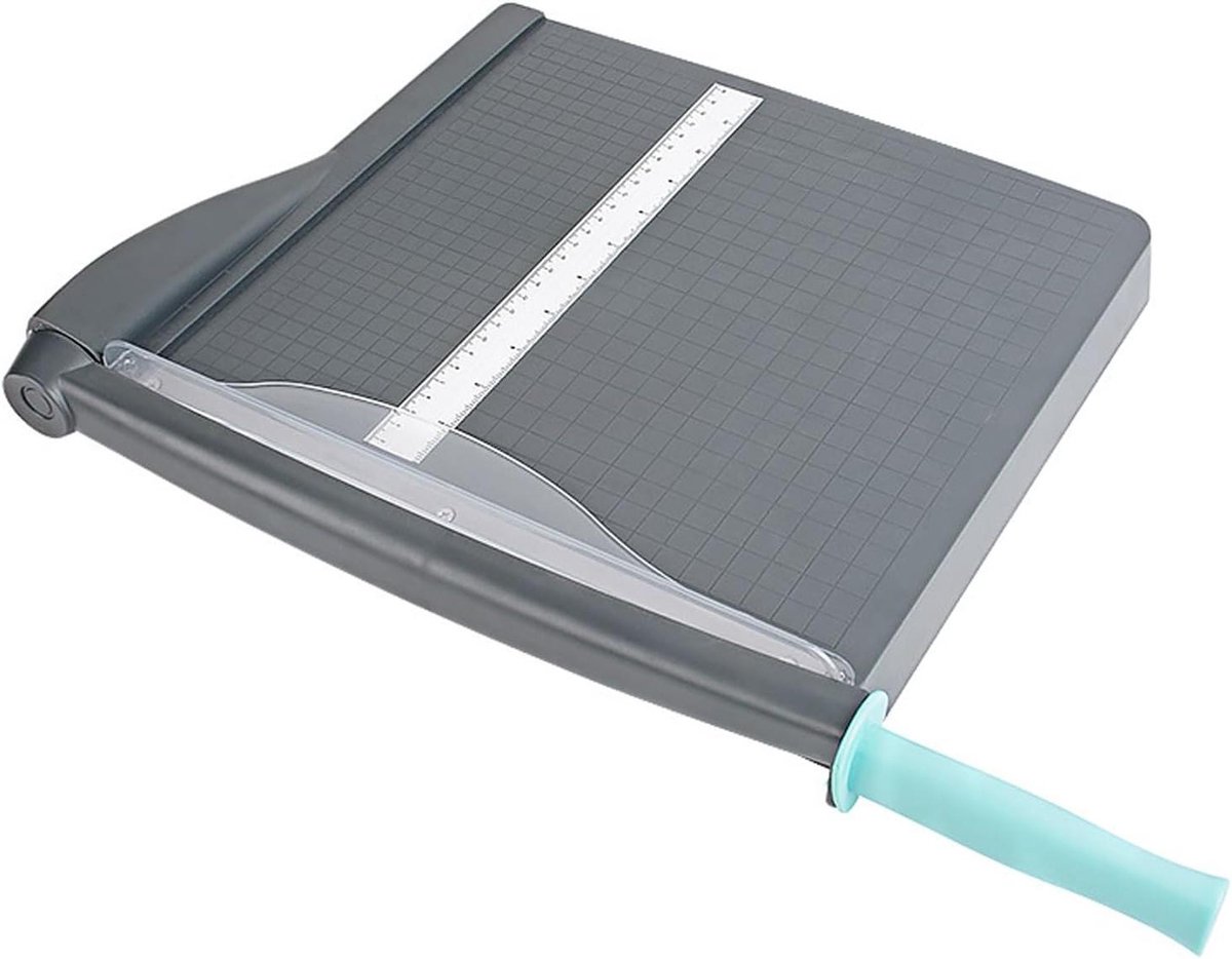 Papier Snijmachine - Papierknipper - Scrapbooking - Ergonomisch Handvat - 35x33.5x3cm - Wit