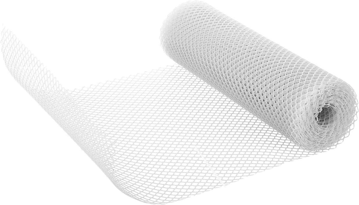 Balkon Veiligheidsnet - Huisdierennet Terrasnet - Valbeveiliging Huisdieren - Weerbestendig Duurzaam Materiaal - 500 x 40 cm - Wit