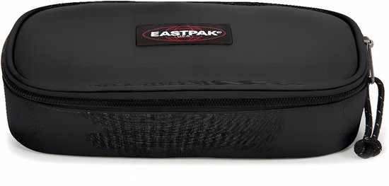 Zwarte Eastpak etui met Eastpak logo.