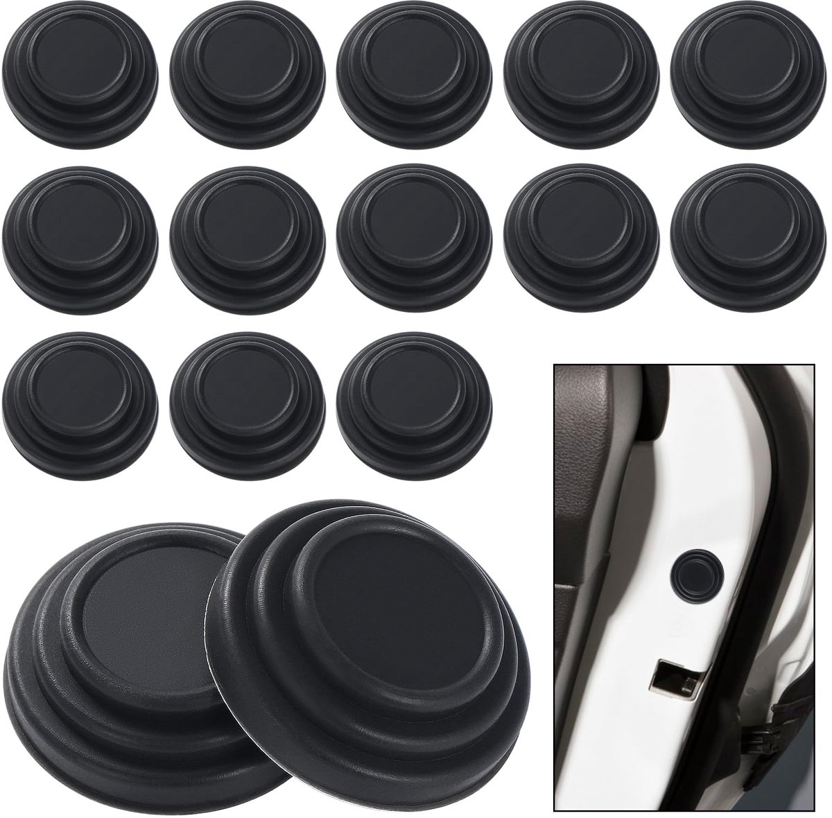 Dailygoods - 40 Stuks Auto Schokdempers - Deur Schokdempers voor Auto