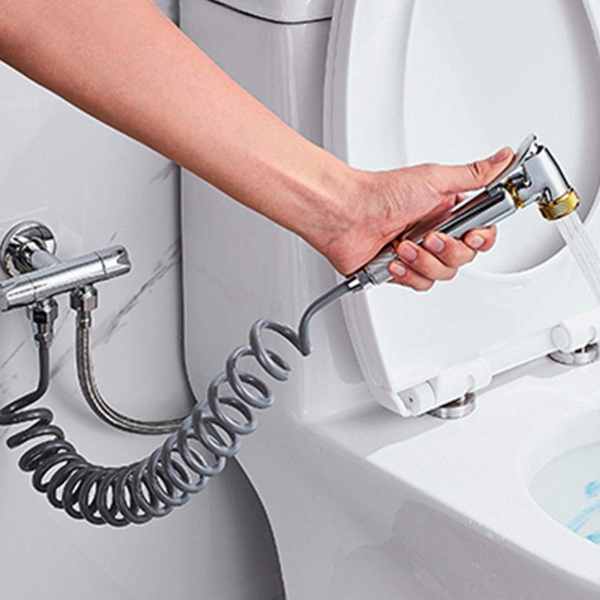 Dailygoods - Flexibele Douche Slang ABS - 2 Meter Lengte voor Badkamer en Bidet