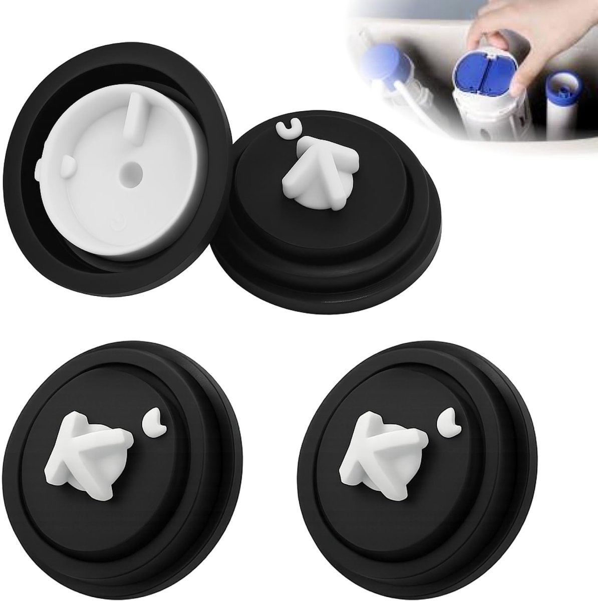 Dailygoods - Set van 4 Afdichtingen voor Vulventiel - Duurzame Waterdichte Afdichtringen voor Toiletten