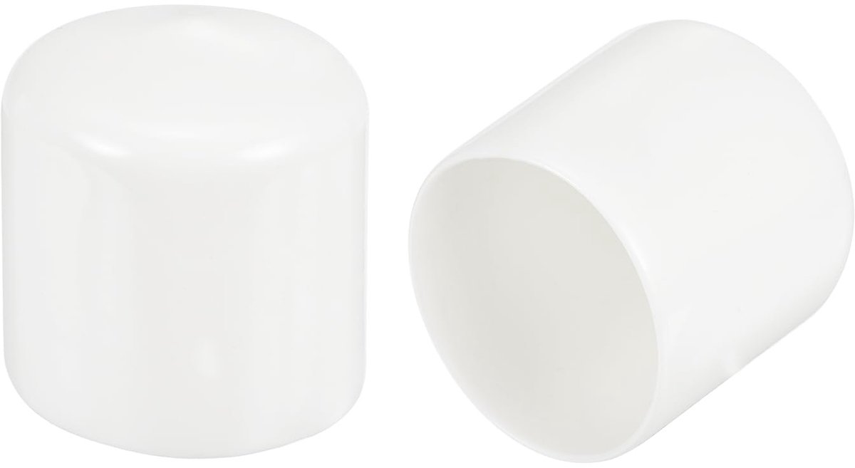 Dailygoods - Set van 20 Rubber Plugs - 1 9/16 Inch Ronde Vinyl Caps, Wit
