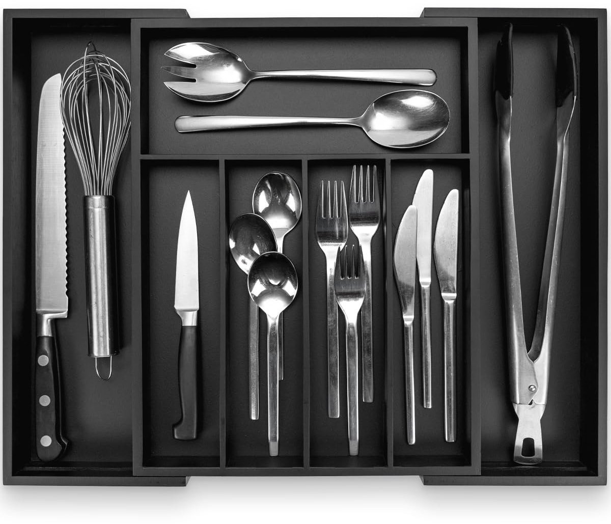 Dailygoods - Bamboo Besteklade #38 - Uitbreidbare Organizer voor Keukenladen