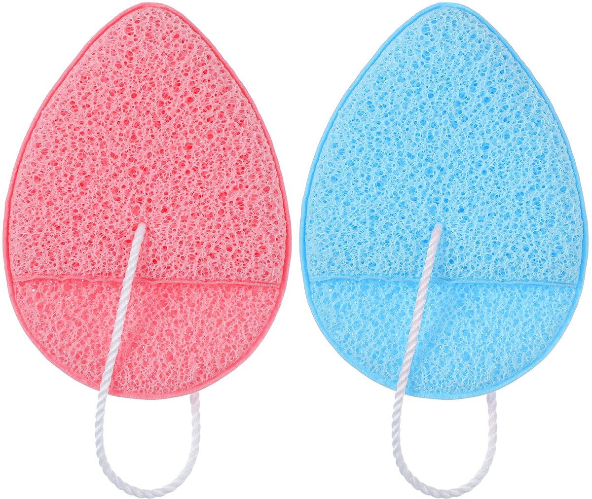 Dailygoods - 2 Stuks Gecomprimeerde Makeup Sponsjes - Voor Reiniging en Make-up