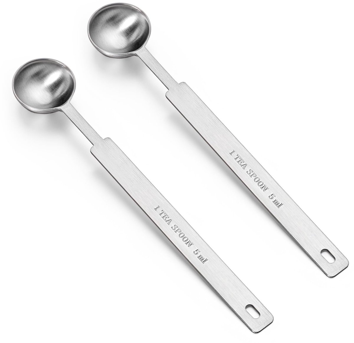 Dailygoods - Set van 2 Theelepels - Precisie Maatlepels voor Keuken