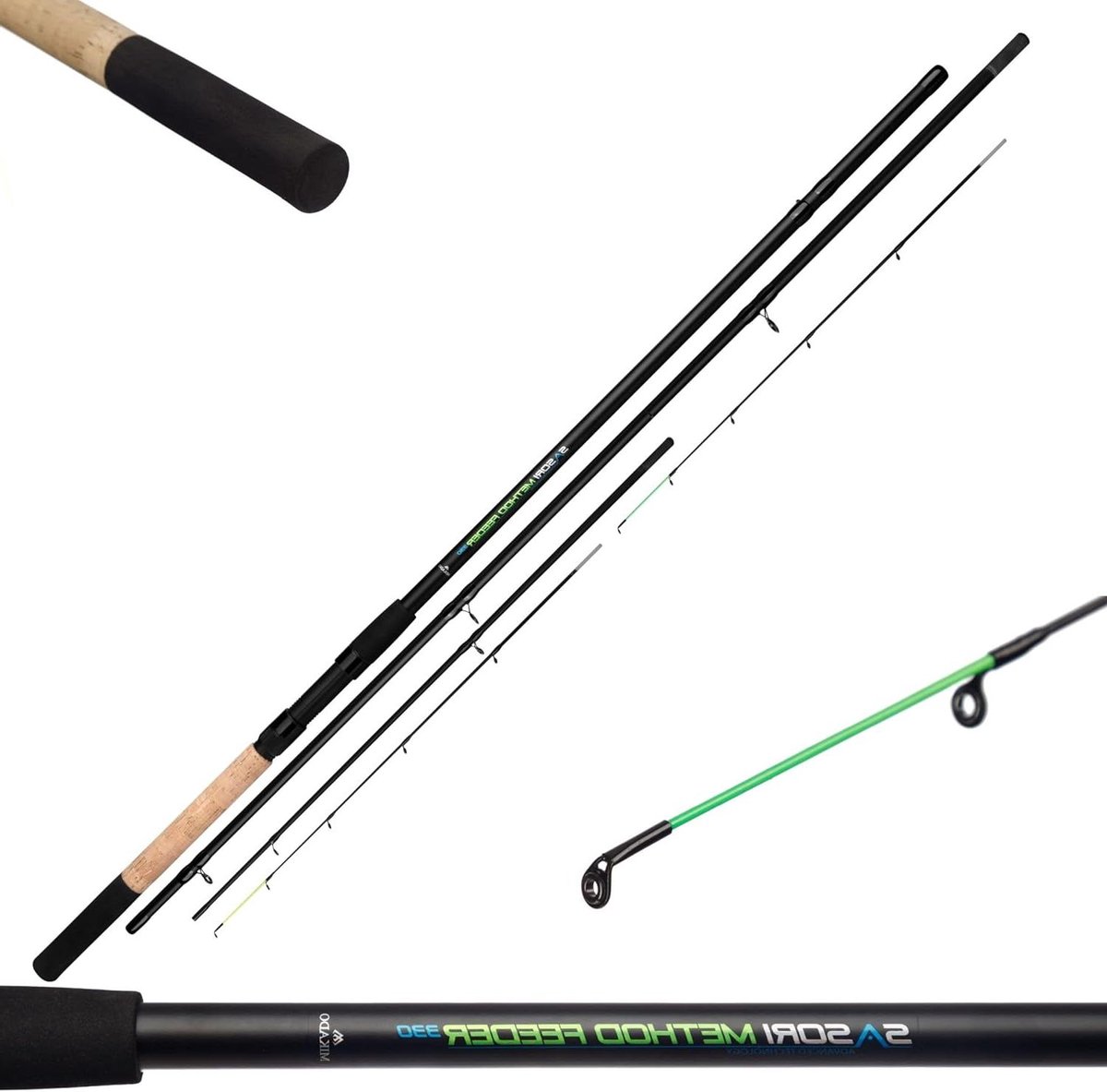 Method Feeder Hengel - Vishengel Visstok - Vissen Op Karper - Delicate Tip - 3 meter - Rood