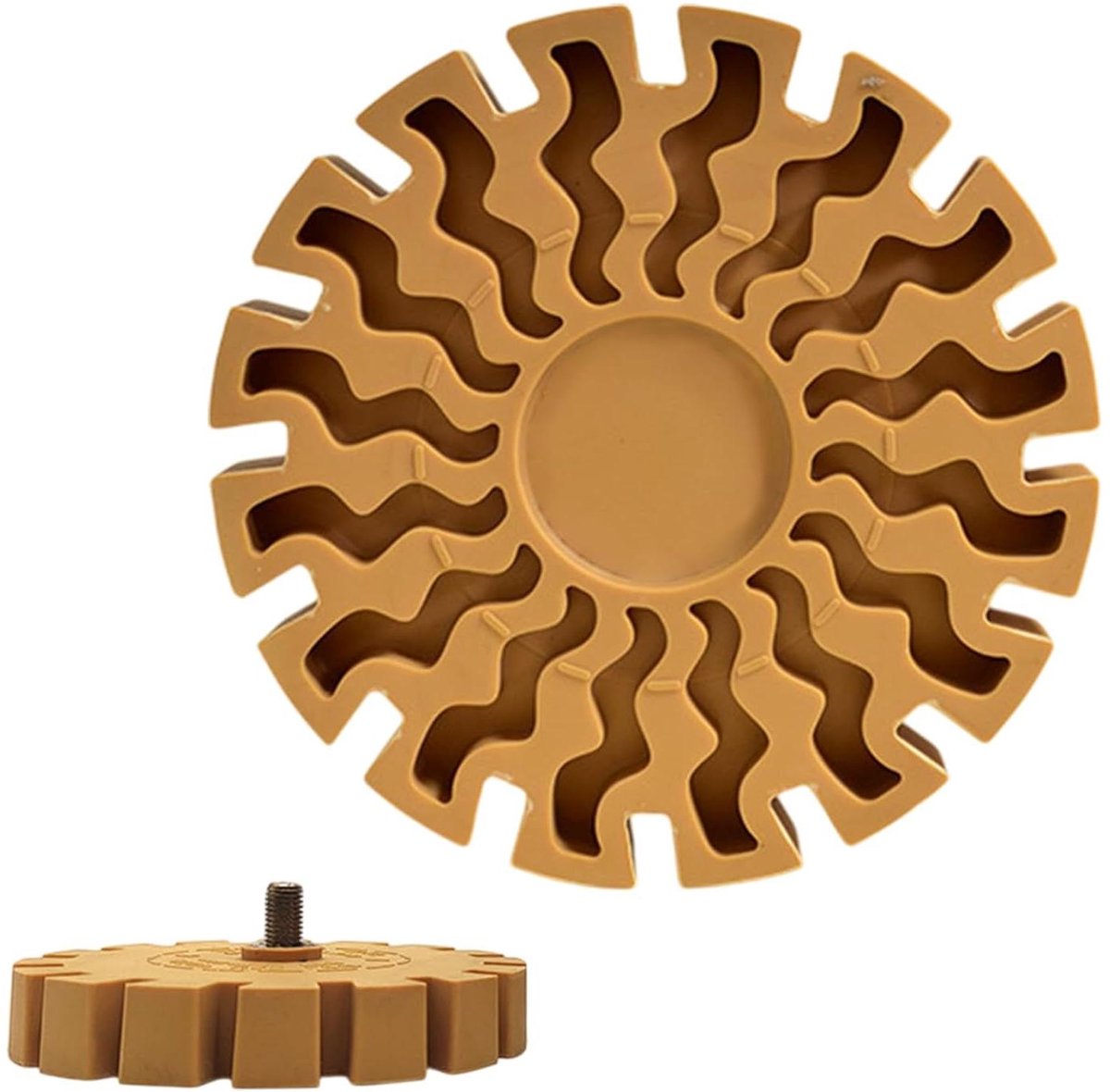 Lijmverwijderaar Rubberwiel - Stickerverwijderaar Gereedschap - Auto Reinigen - Snel en Effectief - 10 cm Diameter - Grijs