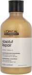Shampoing L'Oréal Professionnel Absolut Repair, 300ml, pour cheveux secs et abîmés.