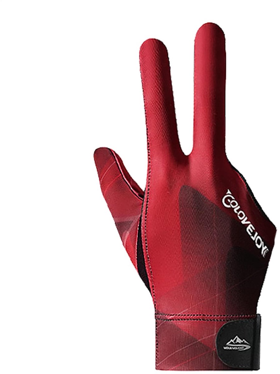Dailygoods- Pooltafelhandschoenen - Draagbare 3-vingerhandschoen - Linkshandige/Rechthandige - Professionele grip - Versterkte pols - Hoogelastisch materiaal 21*9cm - Biljarthandschoenen