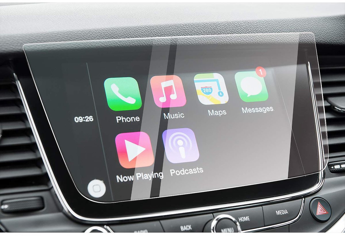 Dailygoods - Beschermfolie voor Opel Astra Navigatie - 9H Krasbestendig