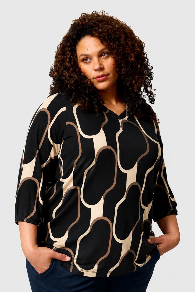 ZHENZI shirt Sylva 3/4 mouw