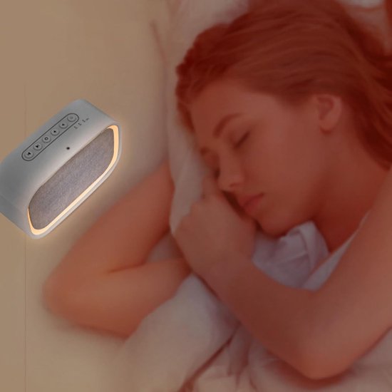 Witte Ruis Machine - Slaaphulp Geluid - Ontspannen Slapen - Draagbaar Compact Ontwerp - 16.7cm - Wit — afbeelding 4