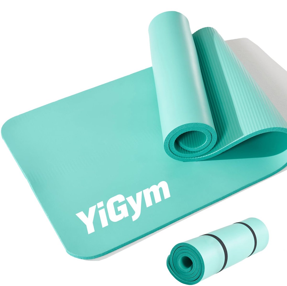 SnelShoppen - YiGym Gymnastiekmat 195 x 61 x 1,2 cm Dikke Fitnessmat NBR Yogamat voor Thuis, Sport, Yoga, Gym en Fitness