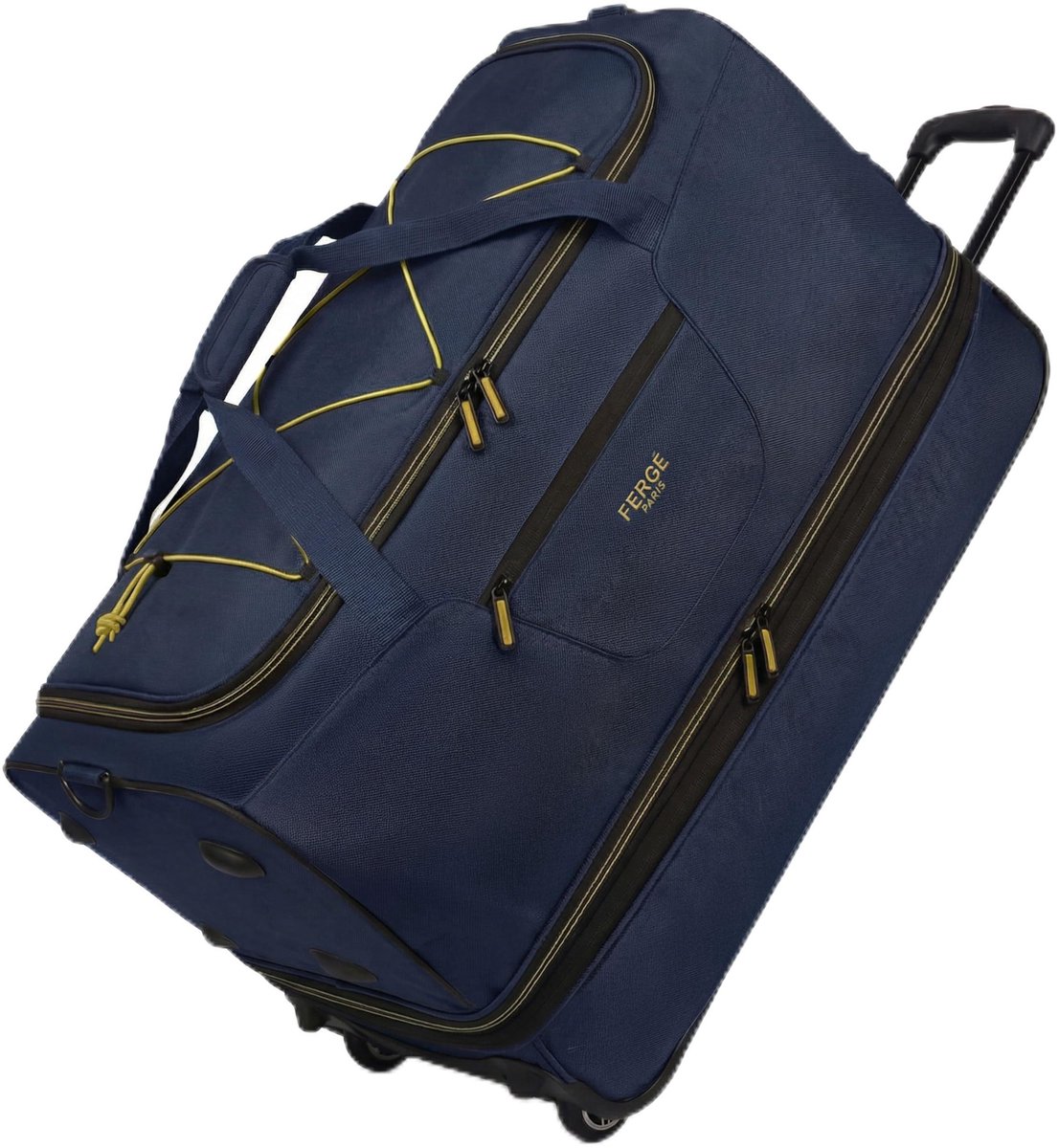 SnelShoppen - XL Grote Reistas met Wielen Uitbreidbaar - Trolley met Schoenenvak en Spanbanden - Zachte Bagage Weekender Parijs - Ideaal voor Vakantie