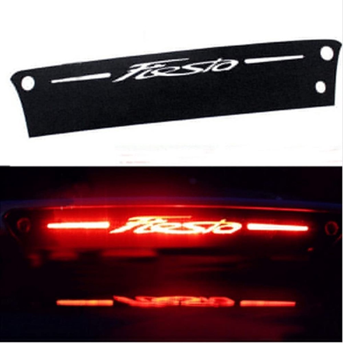 Dailygoods - Carbon Remlicht Sticker voor Ford Fiesta (2009-2015)