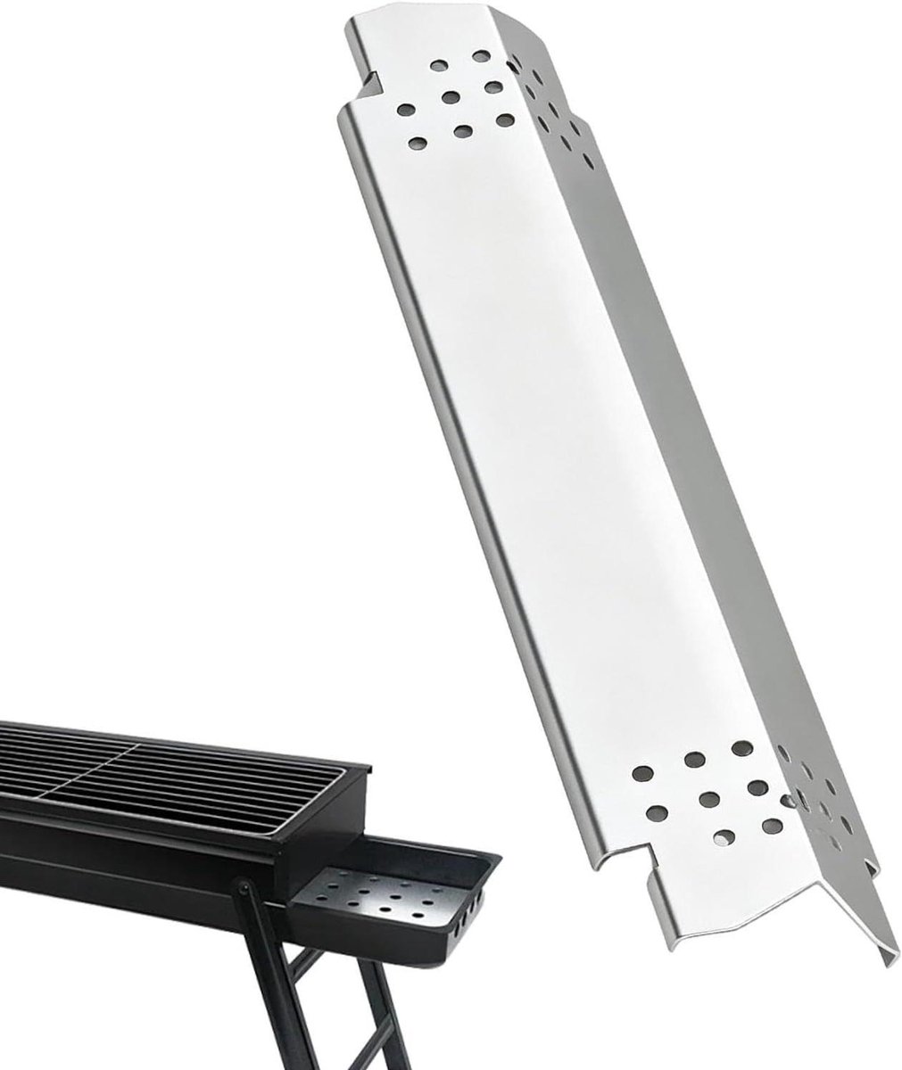 Grill Vervangende Warmteplaten Barbecue Vlamdeflector Gelijkmatig Grillen Oxidatiebestendig Roestvrij Staal 38 x 12 x 5 cm