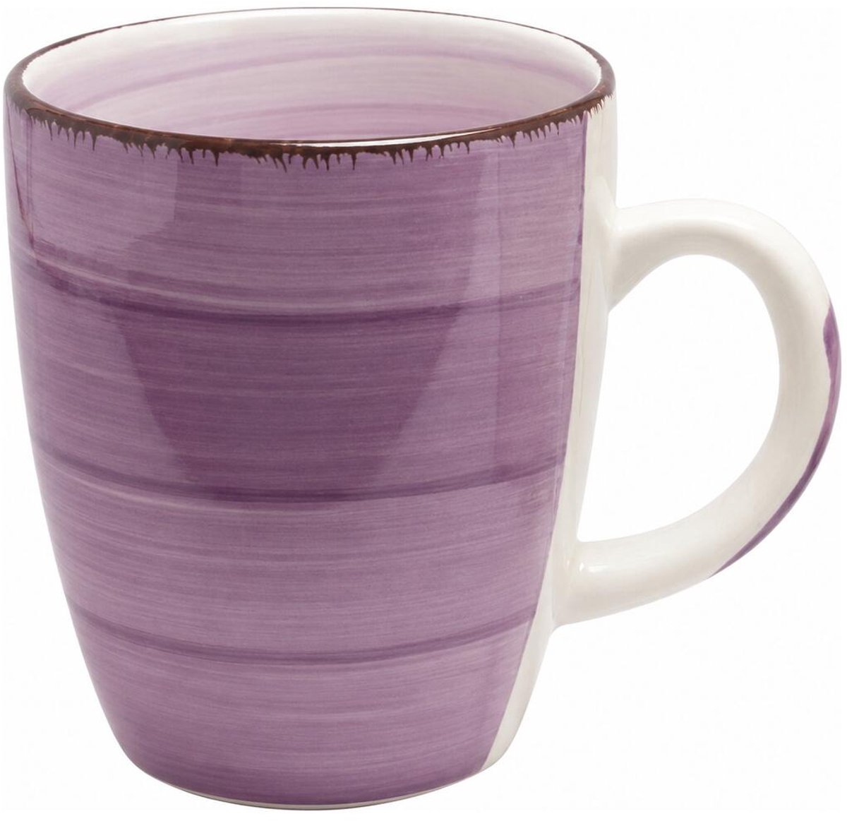 Bellatio Design Koffiemok Colourful Morning - paars - keramiek - 340 ml - theemokken