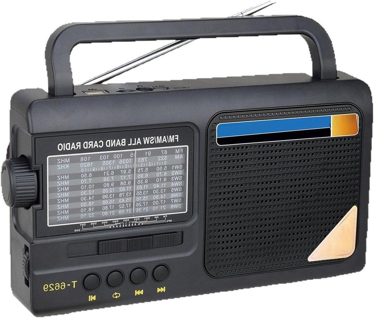 Draagbare Radio - Mini Radio Compacte Radio - Muziek Luisteren - Anti-interferentie Chip - 500 Gram - Meerkleurig