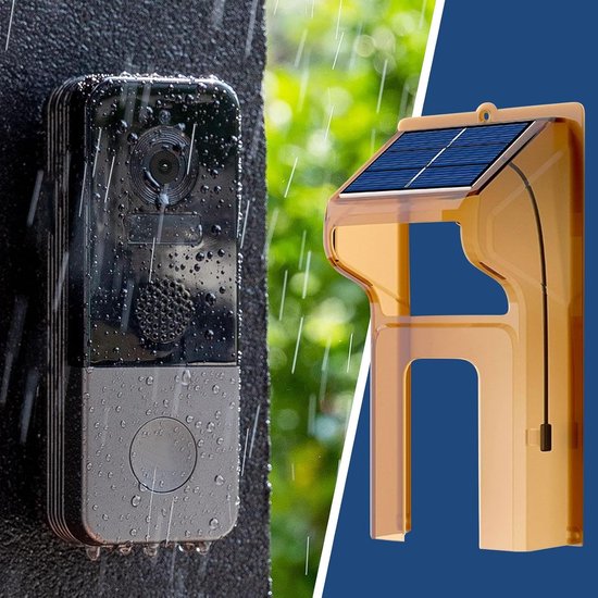 Ring Deurbel Cover - Chime Camera Protector - Buiten Beveiliging - Transparant Gezichtsontwerp - 24 x 12 x 8 cm — afbeelding 5
