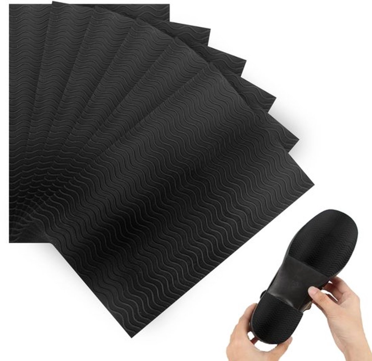 Antislip schoenen - Zelfklevende rubberen zolen - Verbeterde grip - Zwart - Slijtvast en geluiddempend - Perfect voor hoge hakken