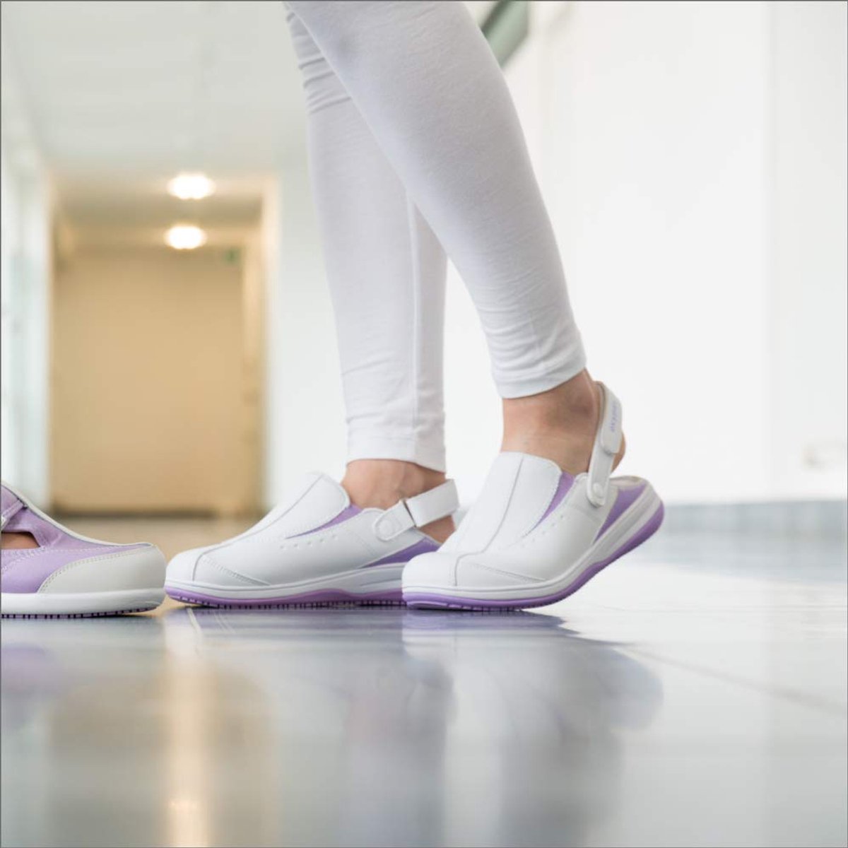 SnelShoppen - Veiligheidsschoenen Dames Wit (Fux) Maat 37 EU - Antislip, Lichtgewicht, Ademend, Geschikt voor Keuken, Zorg, Horeca