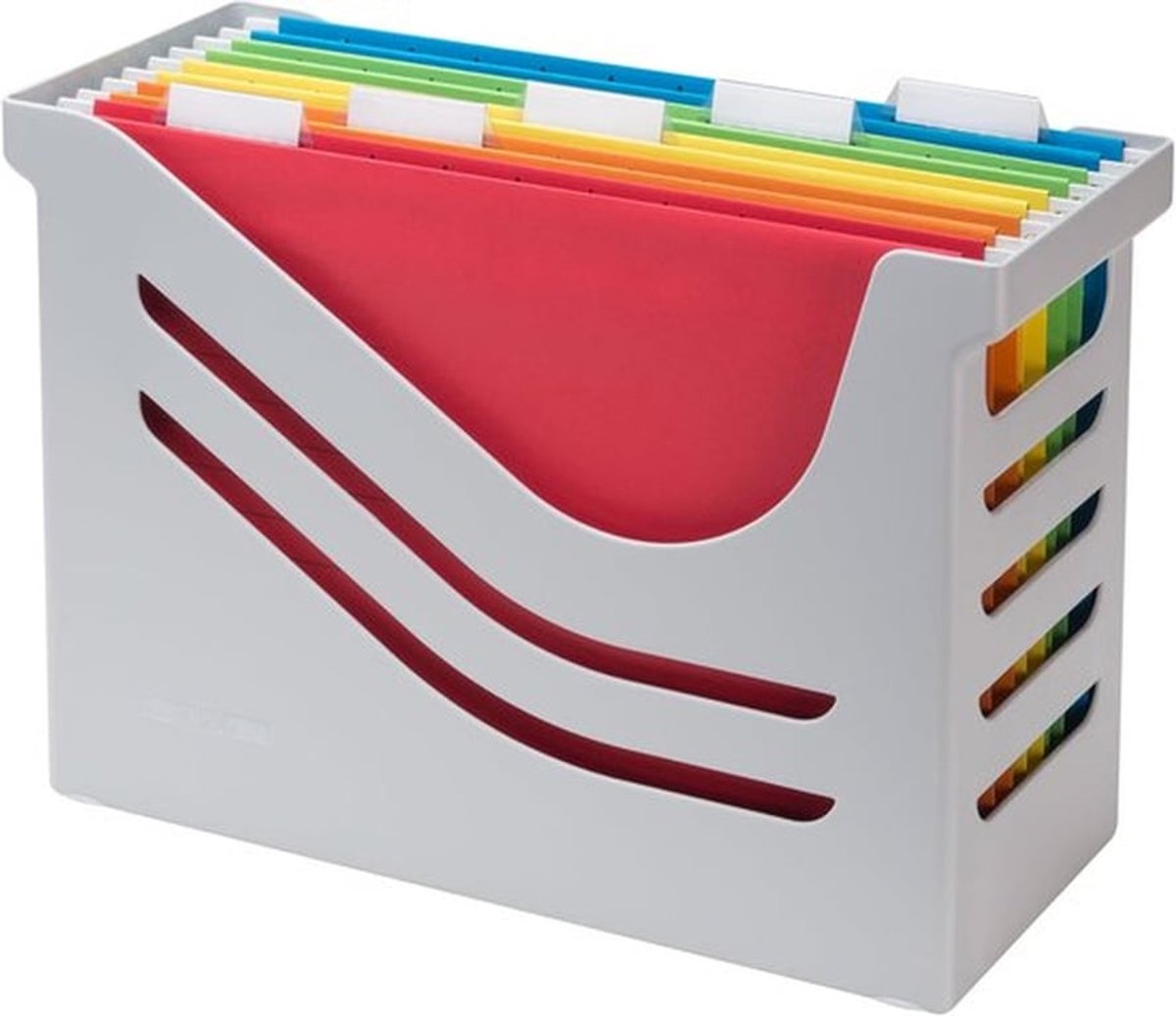 SnelShoppen - A4 Suspension Files Set van 5 - Euroflex Ophangmappen in Assorted Kleuren - 100% Gerecycled Polystyreen - Met Handgrepen - Perfect voor