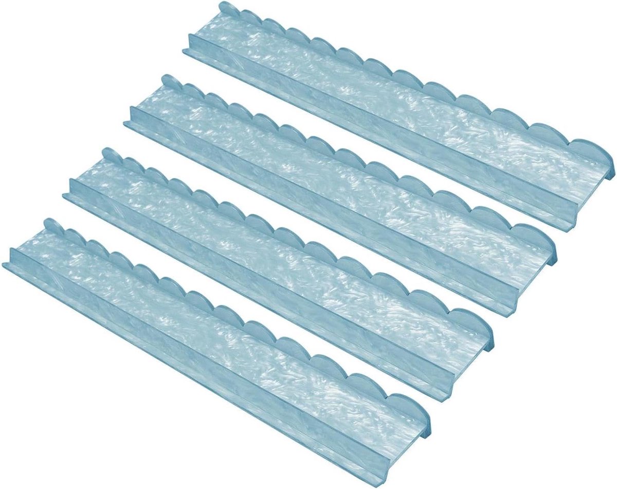 Mahjong Tegelhouders - Spelstangen Mahjong - Spel organiseren - Magnetische Schuivers - 508 cm - Shell Blue
