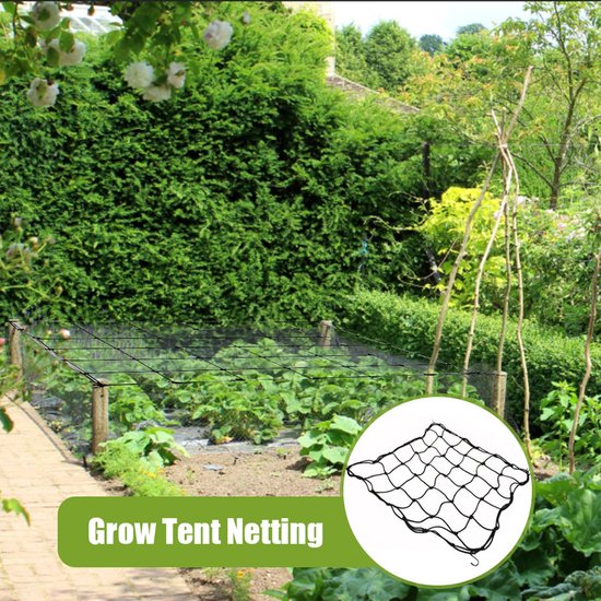 Pflantensteunnet 60x60 cm, Elastisch Kweeknet voor Tuinplanten — afbeelding 4