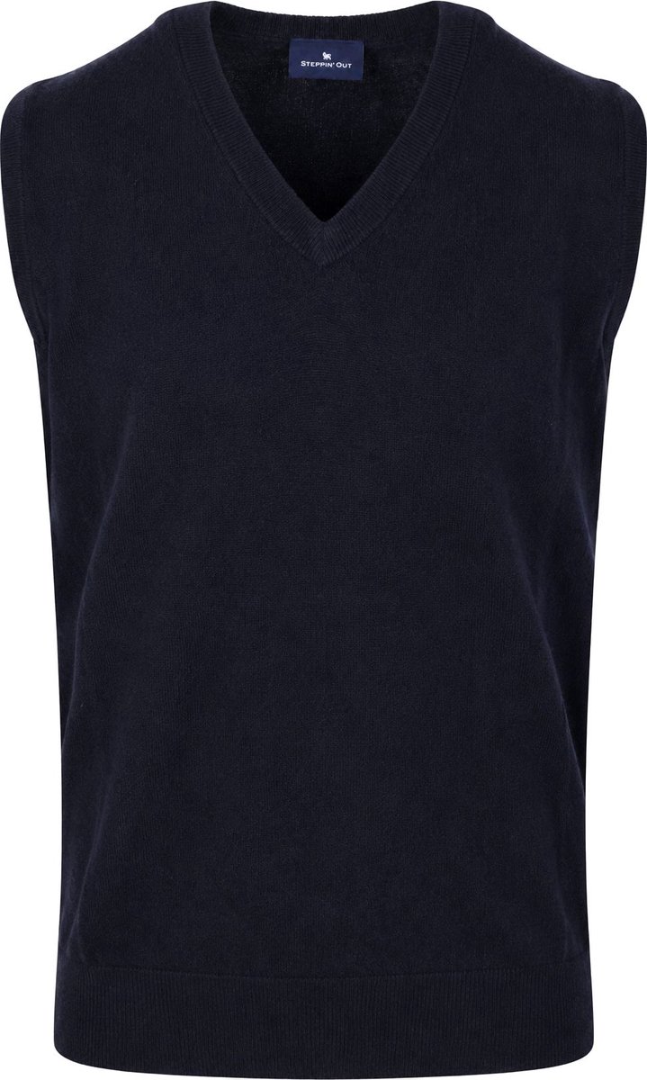 Steppin' Out Spencer Merinowol Navy - Maat L - Heren