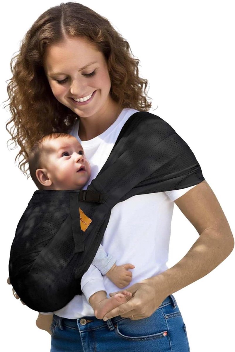Baby Draagzak - Baby Sling Baby Drager - Baby Comfort - Ergonomisch Ontwerp - 3-25 kg - Zwart