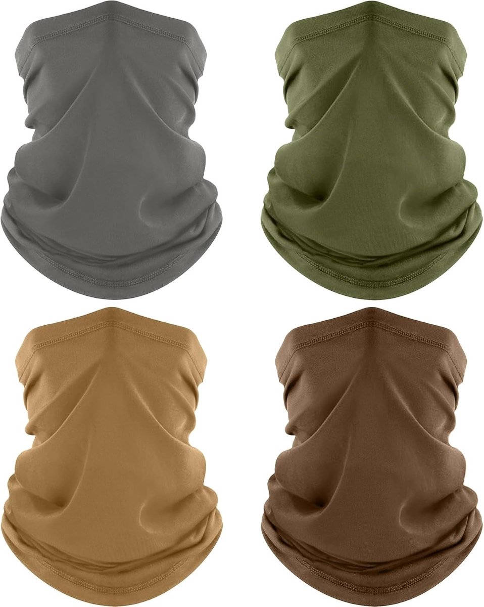 Nekbeschermer - Grijs - Ademend en Verkoelend Gezichtsmasker met UV-bescherming - Voor Mannen en Vrouwen