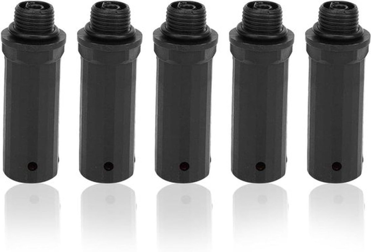 Ademhalingsstang 5 stuks 155 mm - Luchtcompressor ademhalingsklep Pompaccessoires gemaakt van hoogwaardig technisch plastic - Corrosiebestendig en bestand tegen veroudering