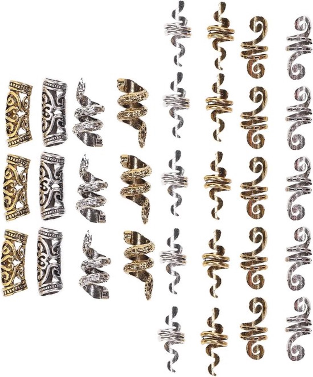 Kralen voor Haarvlechten - DIY Zinklegeringsmaterialen - Haarringen, Dreadlocks en Haarvlechtenkralen - Voor Feesten, Filmfestivals en Bruiloften