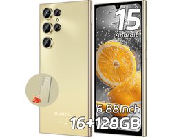 OUKITEL C61 Smartphone 4G-6.88 inch HD-16 GB RAM-128 GB Opslag, 5150 mAh Accu-13MP camera-Android 15
