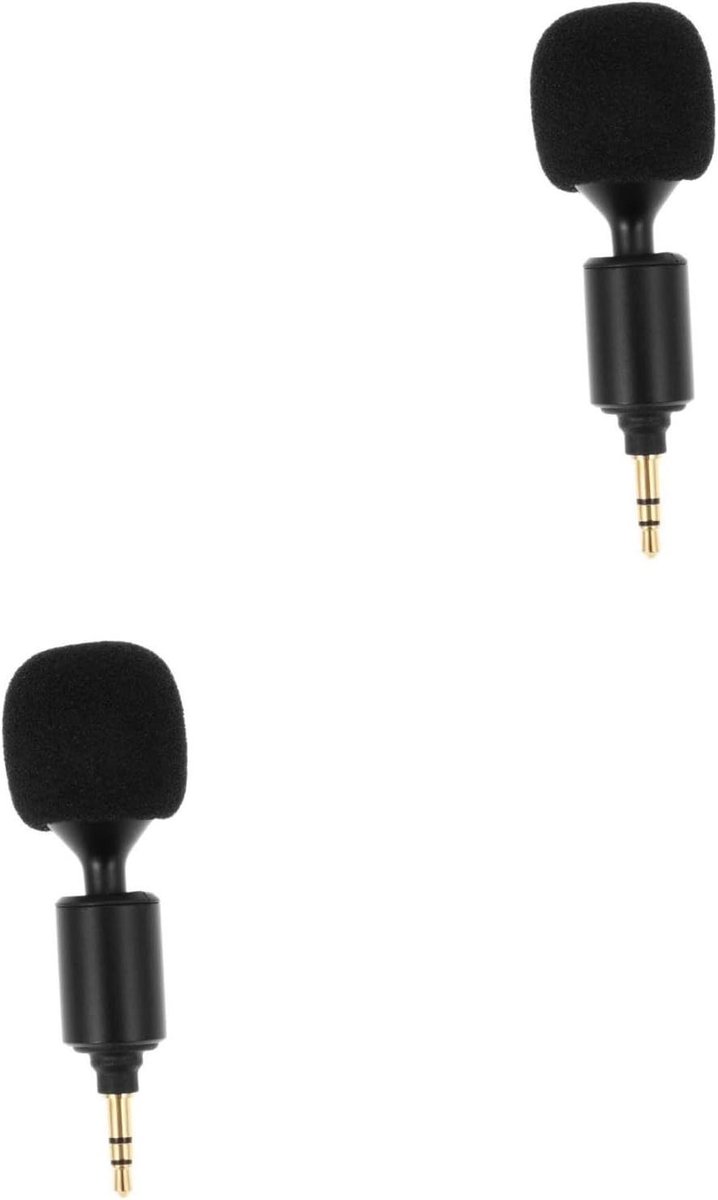 Opname Microfoon - Zangmicrofoon Computermicrofoon - Streaming en Calls - Flexibel Verstelbaar - 8 x 7.2 x 3.6 cm - Zwart