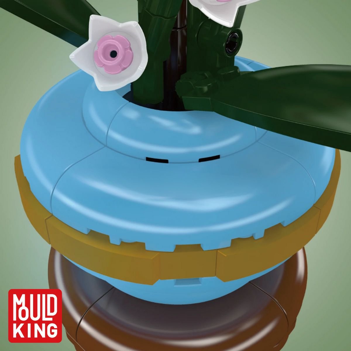 Mould King 24119 - Orchidee Bloemenboeket in Vaas - Classic Creator - STEM speelgoed - bloemen bouwpakket - Modelbouw volwassenen & kinderen - DIY Kunstbloemen geschikt voor Lego - Bouwdoos met 386 bouwstenen — afbeelding 5