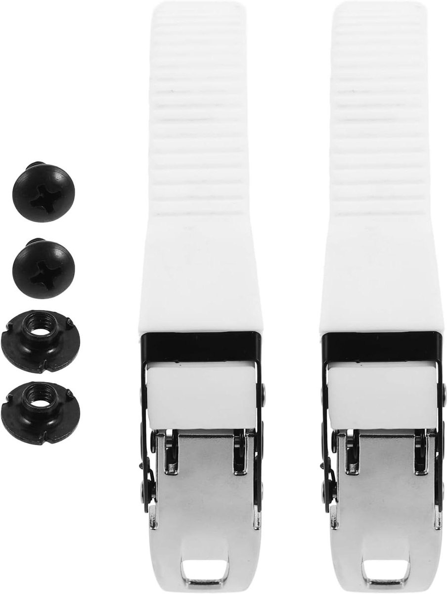 Rolschaats Riemen - Skeelers Accessoires - Schoenen Vastzetten - Verstelbare Lengte - 28 cm - Wit