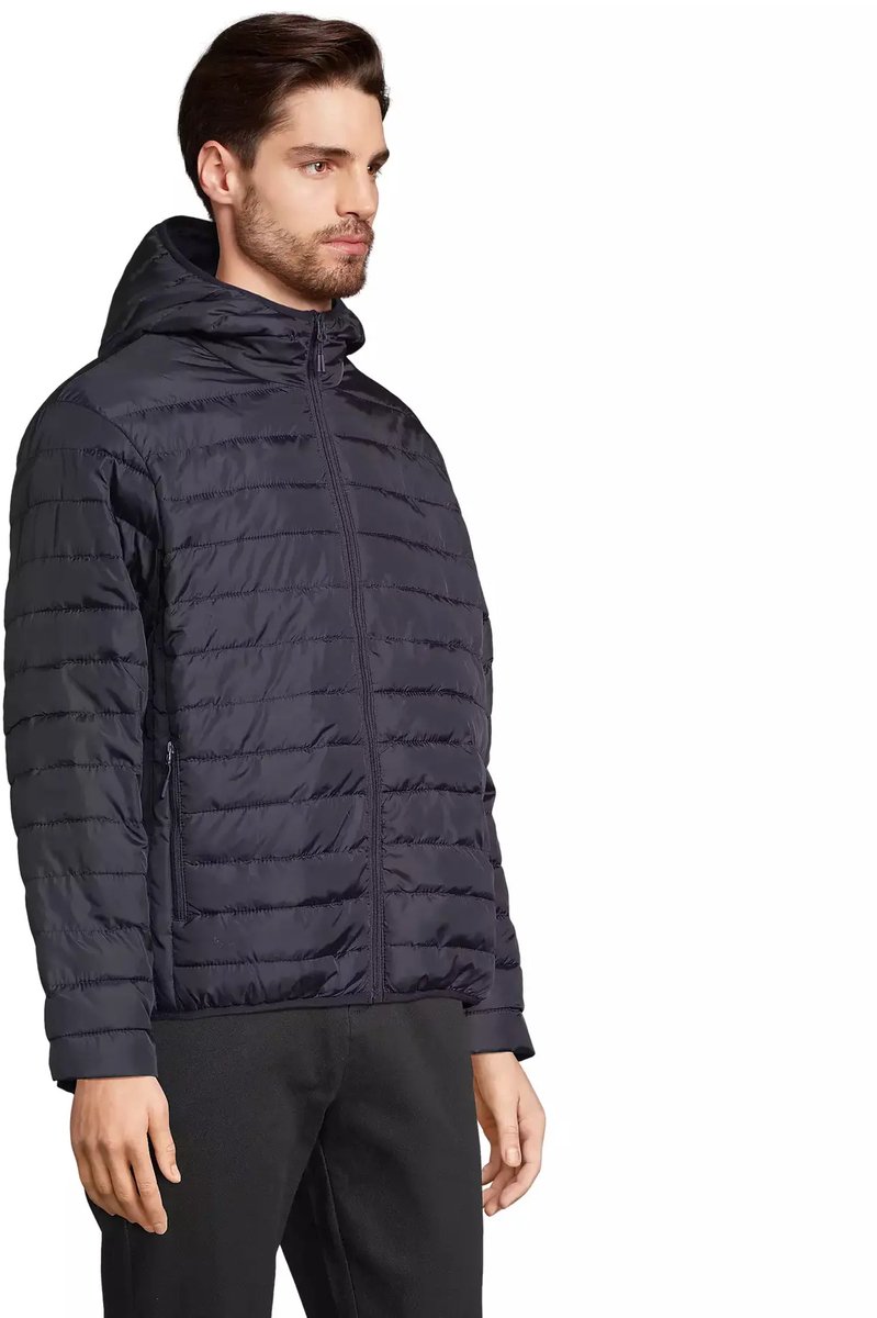 SOL'S Men´s Stream Lightweight Hooded Padded Jacket L04444 - Black - S