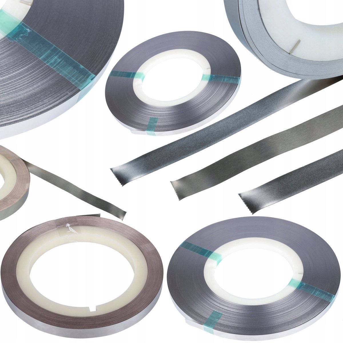 Rosfix Nikkelband Set - 3x Nikkel en Nikkelgecoat Koper/Staal 0,15x8–10mm - 3x1m, 1,5μm Coating