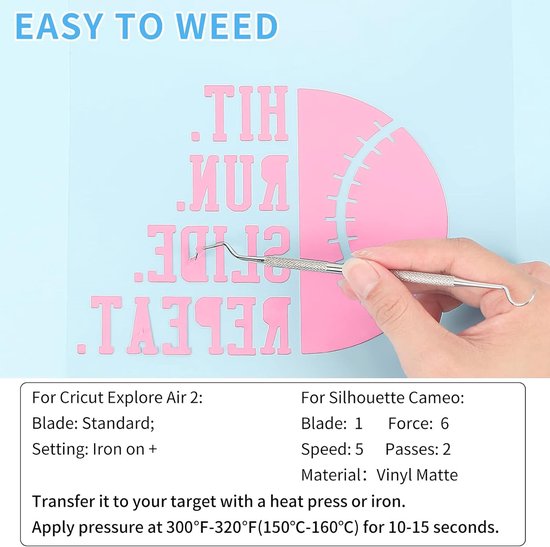 Heat Transfer Vinyl in Roze - 4.5m Iron on Vinyl Rol voor Cricut en Silhouette Cameo, Perfect voor DIY Kleding, Tassen en Textielprojecten — afbeelding 2