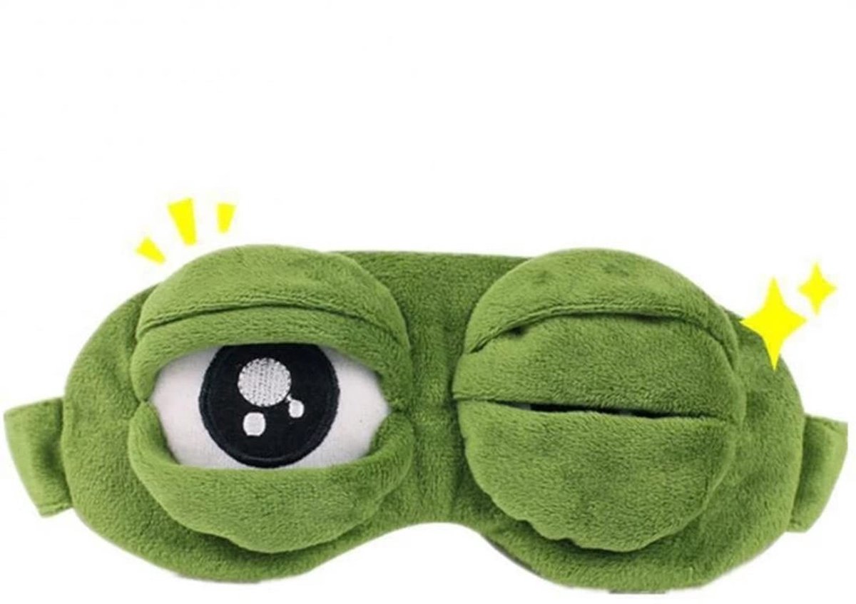 Omgoods - Grappige Kikker Oogmasker voor een Comfortabele Slaap