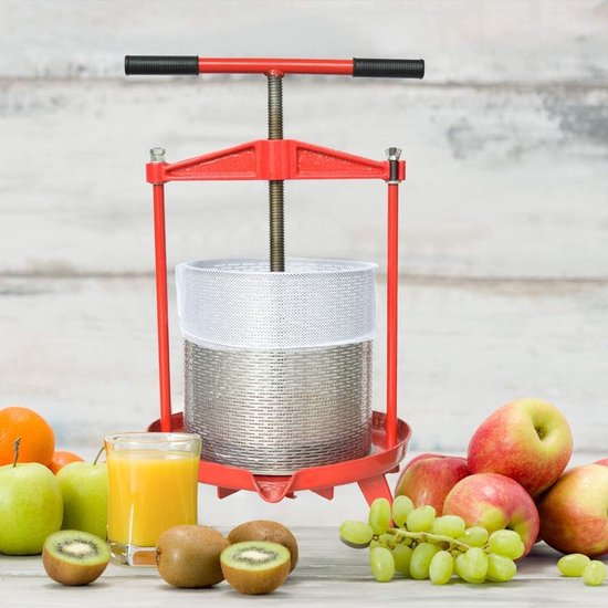 RVS Fruitpers met T-Handvat voor Zelfgemaakte Natuurlijke Sap, Geschikt voor Appels, Druiven en Bessen van RVS — afbeelding 3