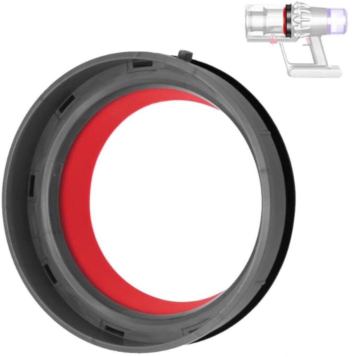 Afdichtringen voor de geschikt voor Dyson V11, afdichtingsringen voor de geschikt voor Dyson V15 en afdichtingsringen voor de bovenkant van de stofbak van de geschikt voor Dyson V11, V15, SV14, SV15 en SV22 stofzuigers.