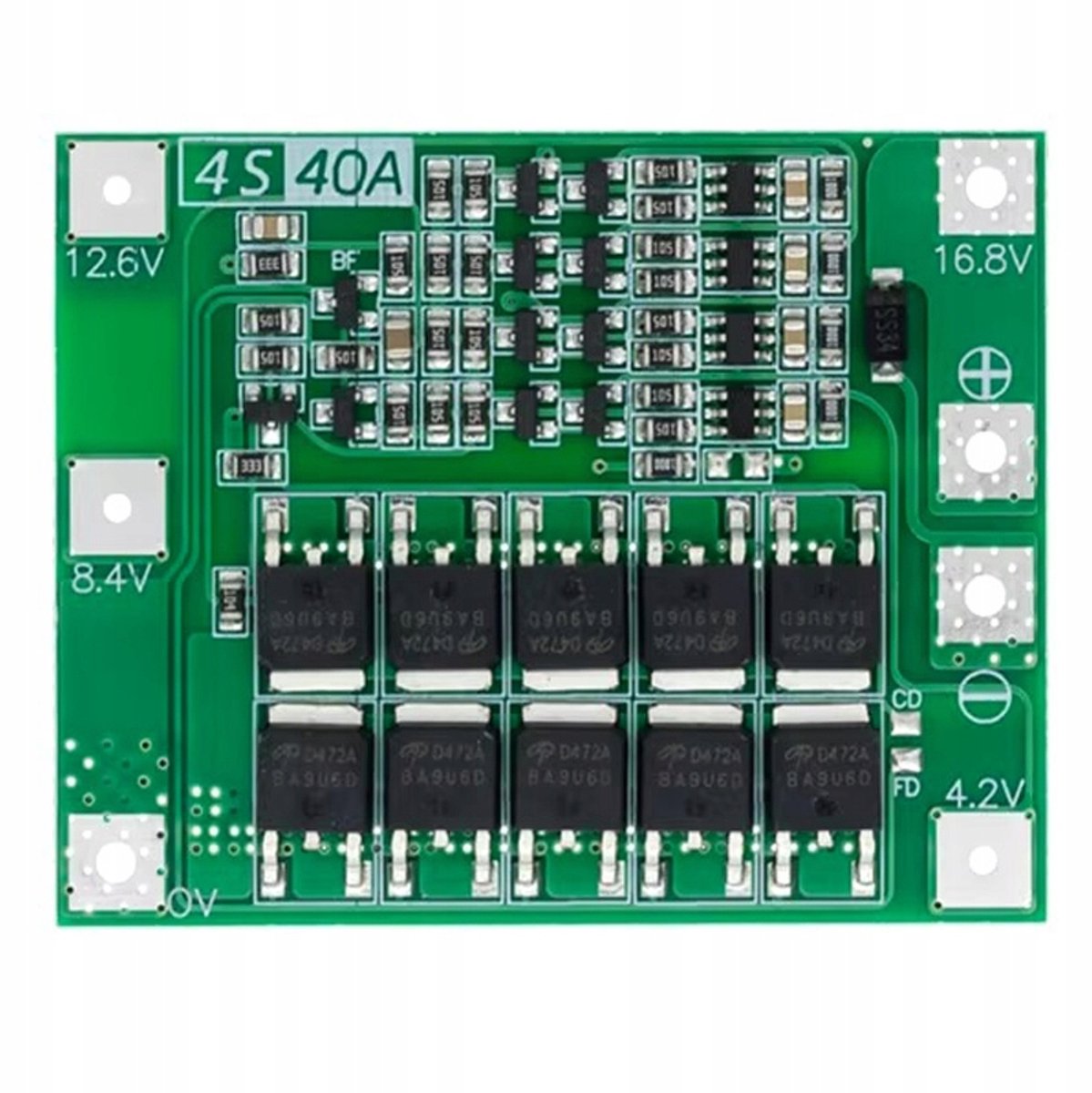 Image of Rosfix Laadmodule BMS 4S - Balanser en PCM Bescherming - 40A Nominaal/80A Pieken, 16,8V