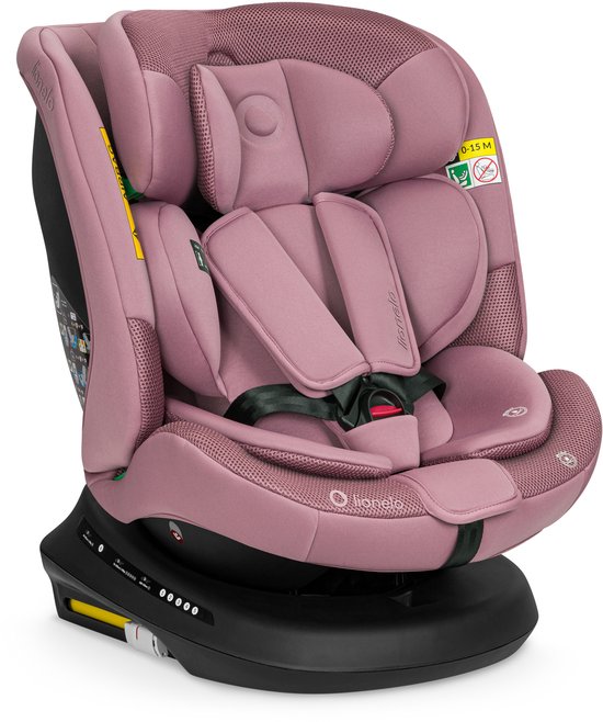 Lionelo Bastiaan Plus i-Size 4in1 Autostoel ISOFIX 360° Draaibaar - Van Geboorte tot 12 Jaar (40-150 cm) - RWF & FWF - Top Tether - Dri-Seat - 12-Standen Hoofdsteun - 6 Ligstanden - Brede Comfortzitting - i-Size van LIONELO — afbeelding 2