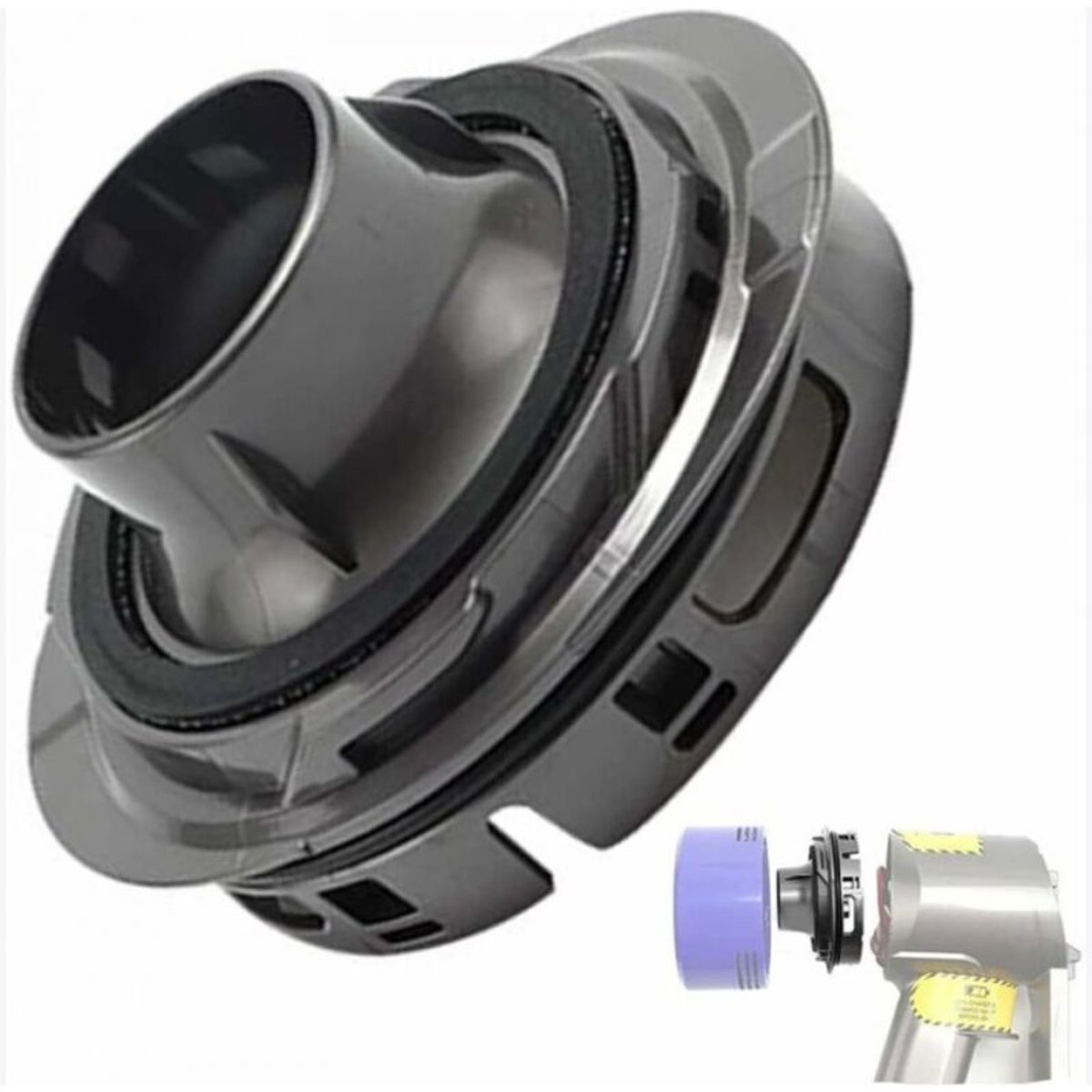 Achterste motorkap voor geschikt voor Dyson V7/V8 stofzuigers – Compatibel met accessoires – Duurzame materialen – Verbeterde filtratie en geluidsreductie
