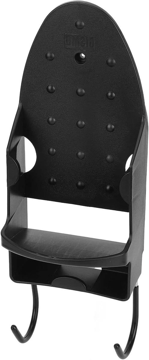 Strijkijzerhouder Muurbevestiging - Strijkplank Organizer - Waskamer Organiseren - Hittebestendig PBT Plastic - 34 x 15 x 12 cm - Wit