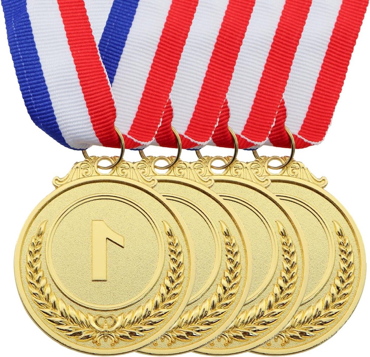 Gouden Medailles - Winnaars Trofee - Wedstrijden Prijzen - Met Lint - 4 Stuks - Goud