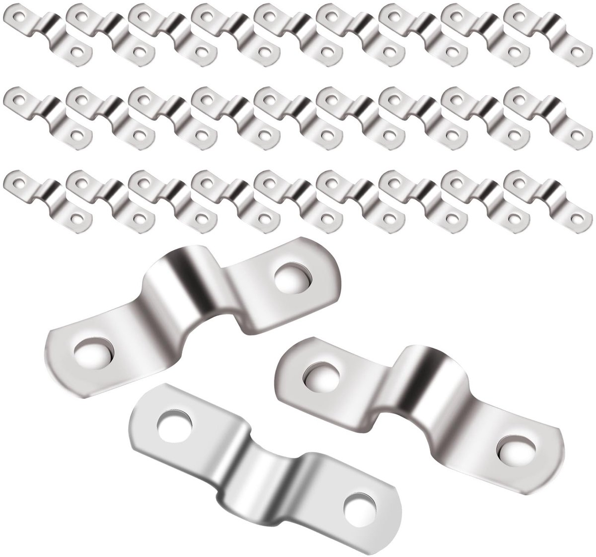 Omgoods - Set van 30 RVS U-Tube Klemmen voor Pijpen en Kabels
